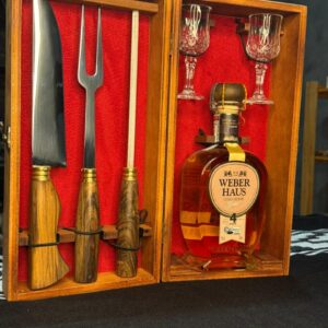 Kit ouro Acompanha faca 8” + garfo + chaira