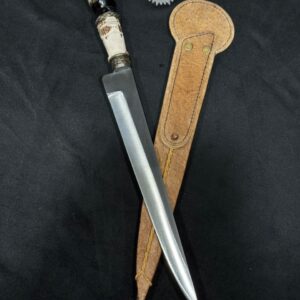 Lâmina de carbono 1070 Cabo torneado de Chifre de Cervo 10" Polegadas 3 mm Espessura